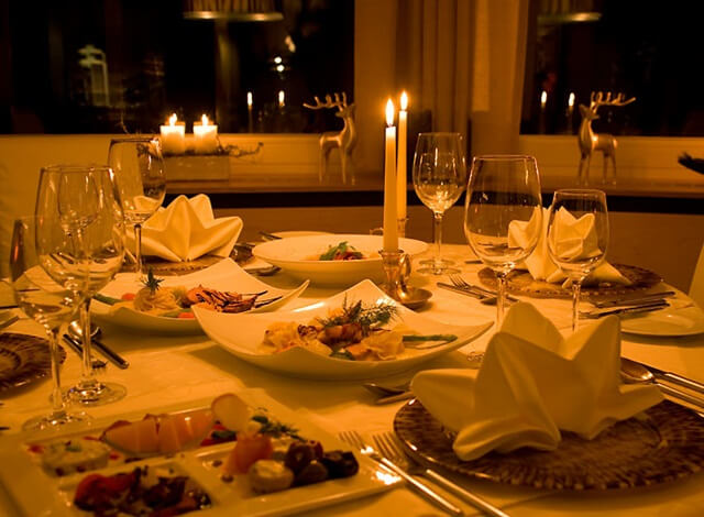 Candle Light Dinner.