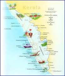 keral tourism map